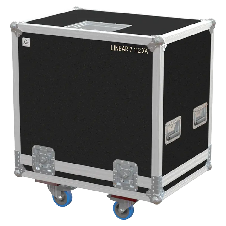 Front view of the professional flight case for HK Audio Linear 7 112 XA by ALP Flight Cases