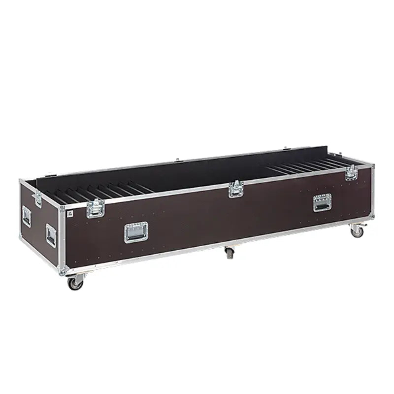 Empty interior of the racing tool case highlighting the modular drawer system and protective lining