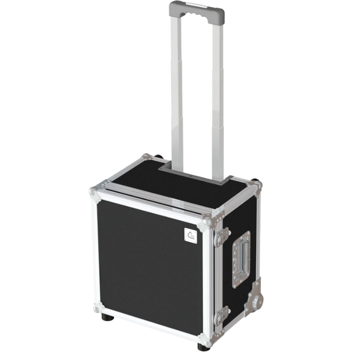 Front view of the professional Multicase PRO 380x380x220mm with trolley by ALP Flight Cases