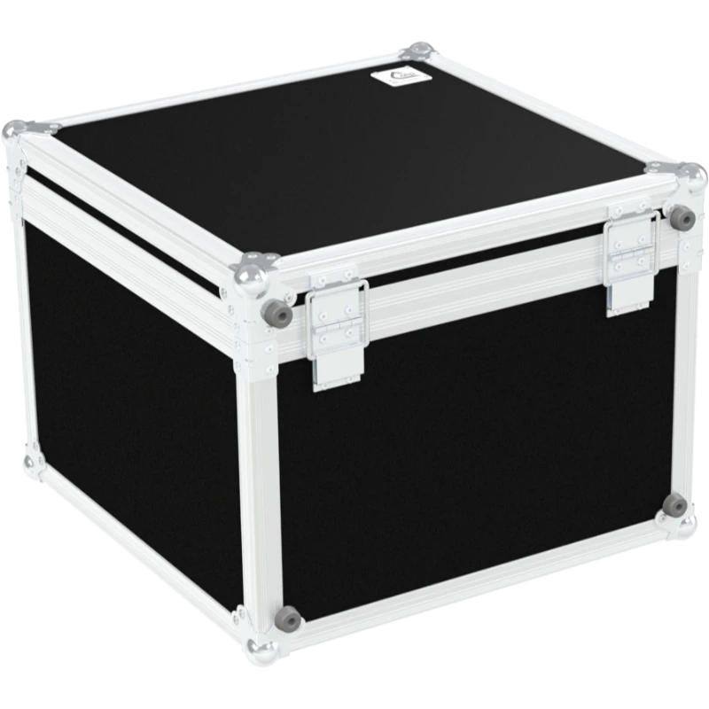 Rear view of the 385mm cubic Multicase PRO showing the 10mm birch plywood and industrial hardware