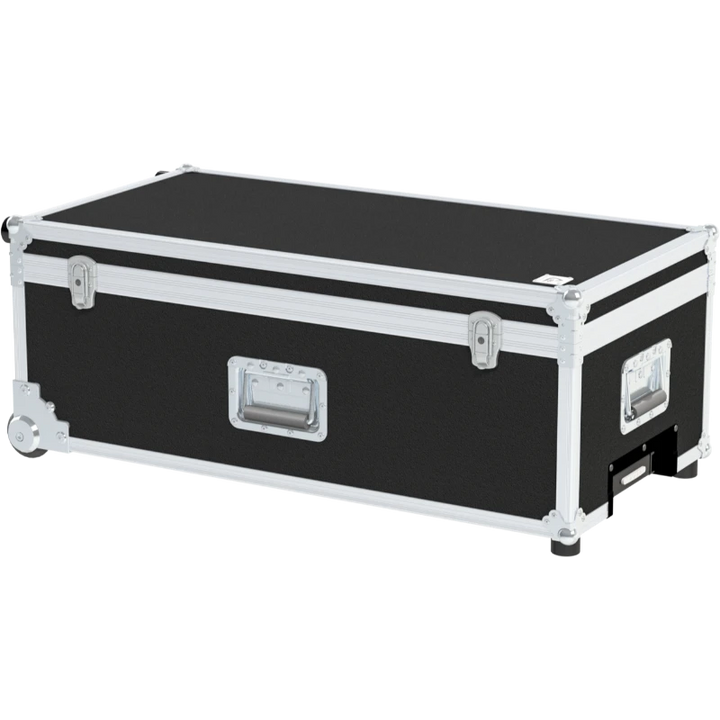 Front view of the professional Multicase PRO 850x500x200+50mm with trolley by ALP Flight Cases