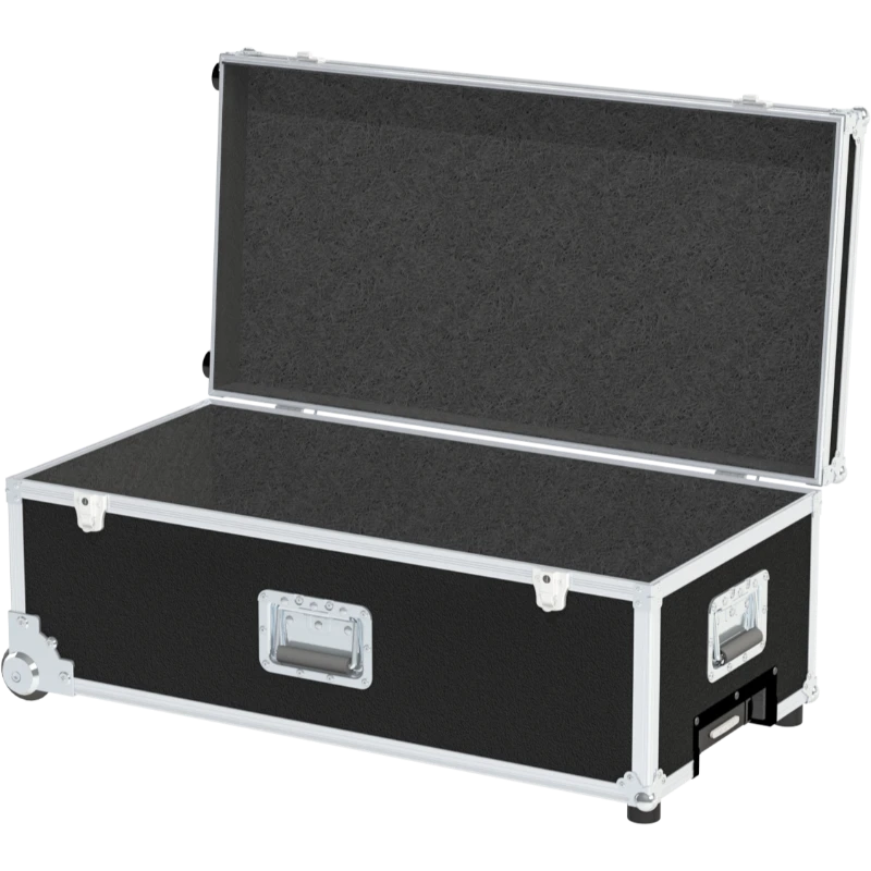 Empty interior of the 850x500x200mm case highlighting the 50mm lid and protective lining