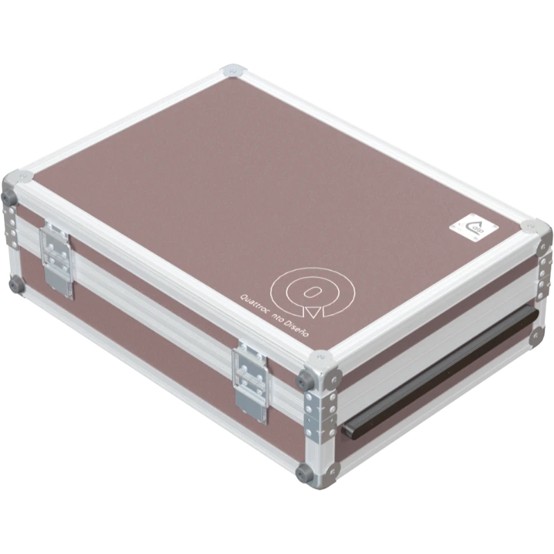 Close-up of the professional butterfly latches and reinforced corners on the ALP laptop series