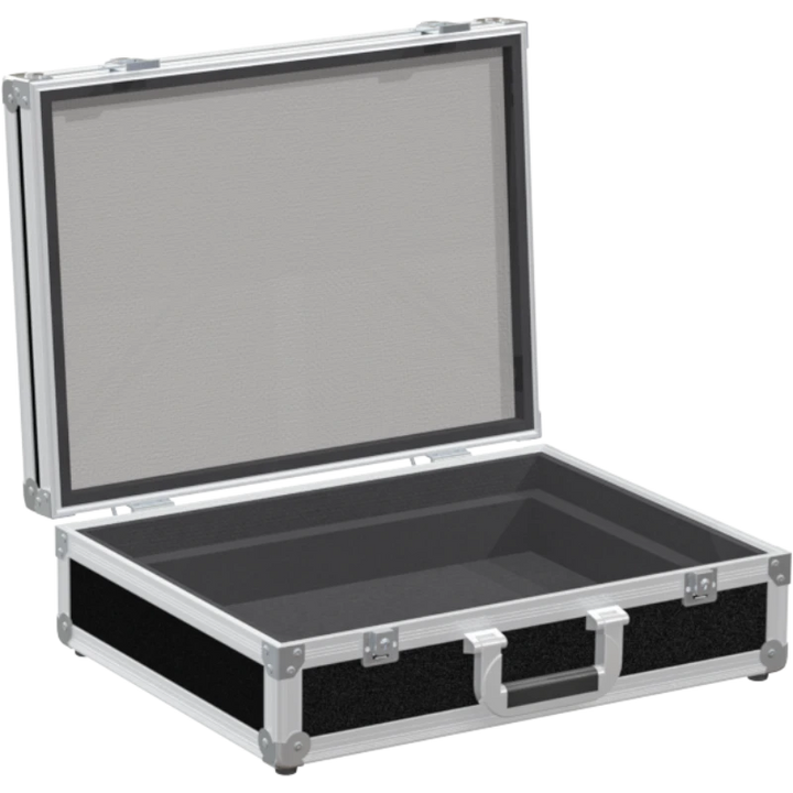 Multicase PRO open showing a professional laptop secured by high-density protective foam