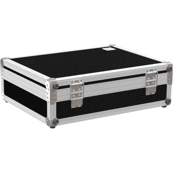 Rear view of the professional laptop flight case showing the 10mm birch plywood and slim profile