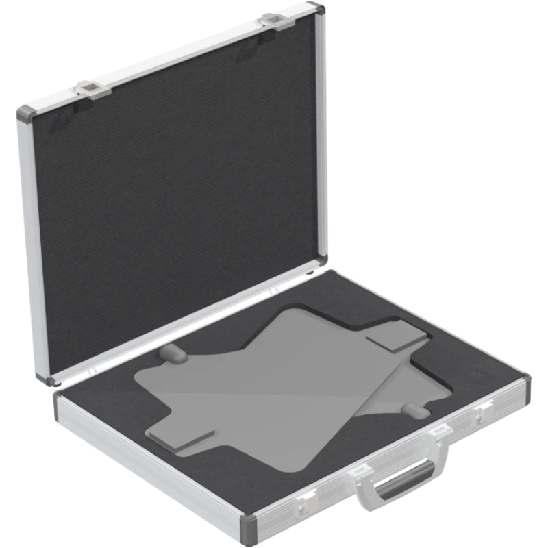 Two Shure UA874WB antennas safely secured in custom CNC-cut foam inside the N-CASE flight case