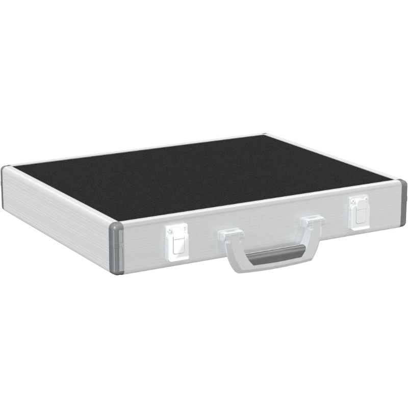 Front view of the professional flight case for 2x Shure UA874WB active directional antennas by ALP Flight Cases