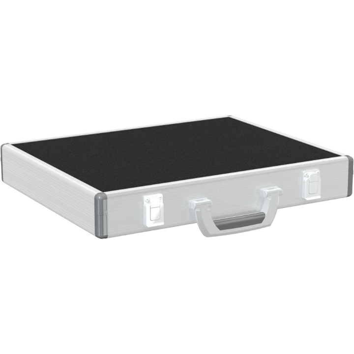 Front view of the professional flight case for 2x Shure UA874WB active directional antennas by ALP Flight Cases