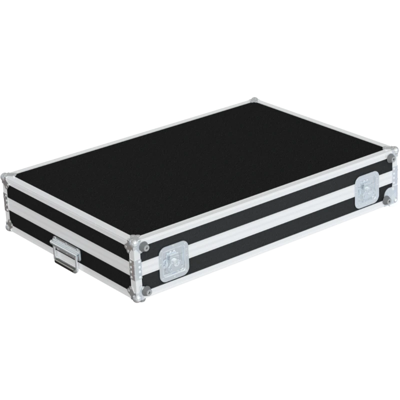 Rear view of the road case for Pioneer DDJ-RZX Series II showing heavy-duty hardware and 9mm birch plywood