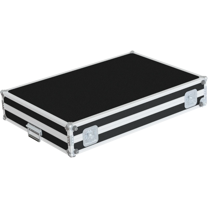 Rear view of the road case for Pioneer DDJ-RZX Series II showing heavy-duty hardware and 9mm birch plywood