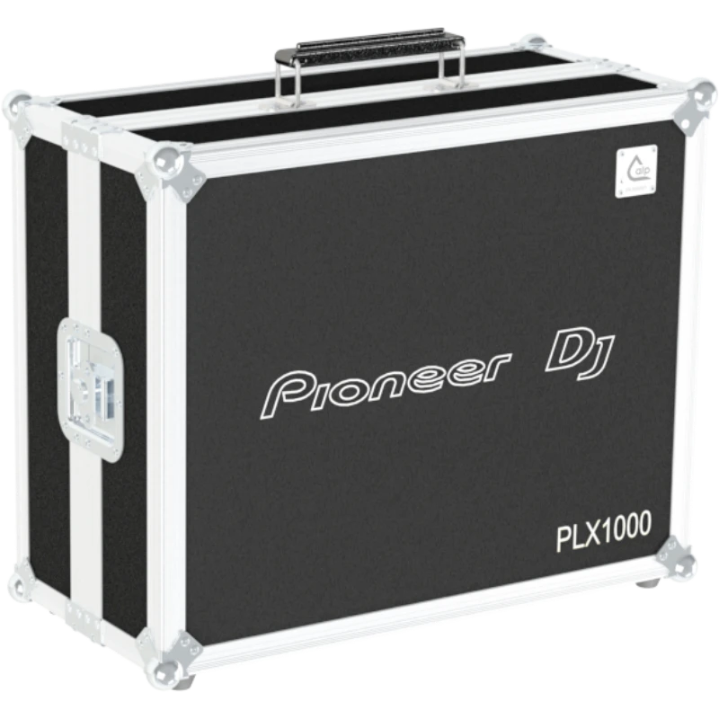 Front view of the professional touring flight case for Pioneer PLX-1000 turntable by ALP Flight Cases