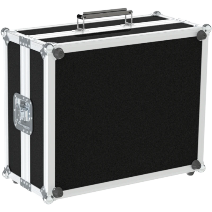 Rear view of the road case for Pioneer PLX-1000 showing heavy-duty hardware and 9mm birch plywood construction