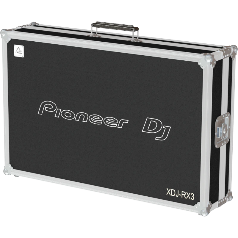 Front view of the professional touring flight case for Pioneer XDJ-RX3 all-in-one DJ system by ALP Flight Cases