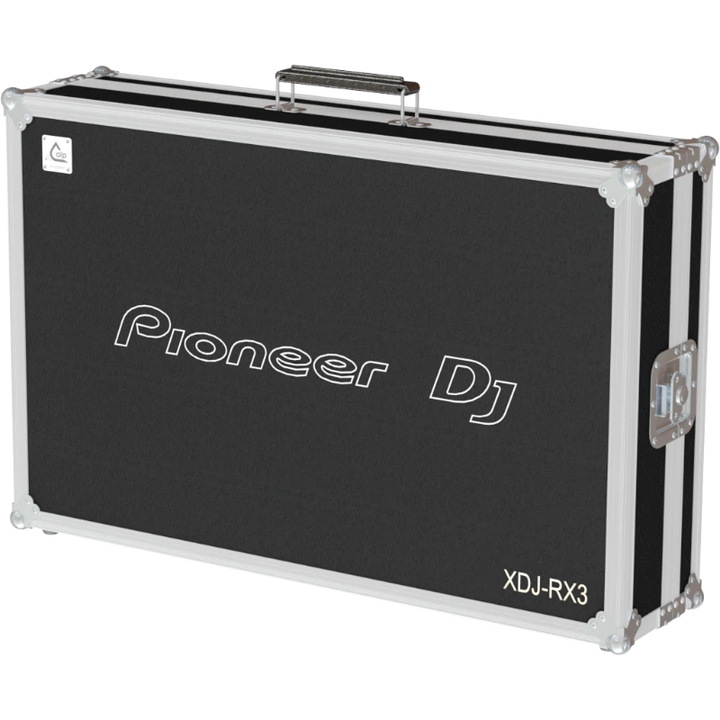 Front view of the professional touring flight case for Pioneer XDJ-RX3 all-in-one DJ system by ALP Flight Cases