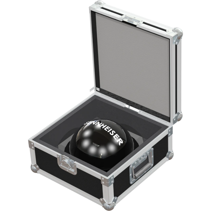 Sennheiser A 5000-CP antenna safely secured inside its custom CNC-cut foam interior for RF equipment protection