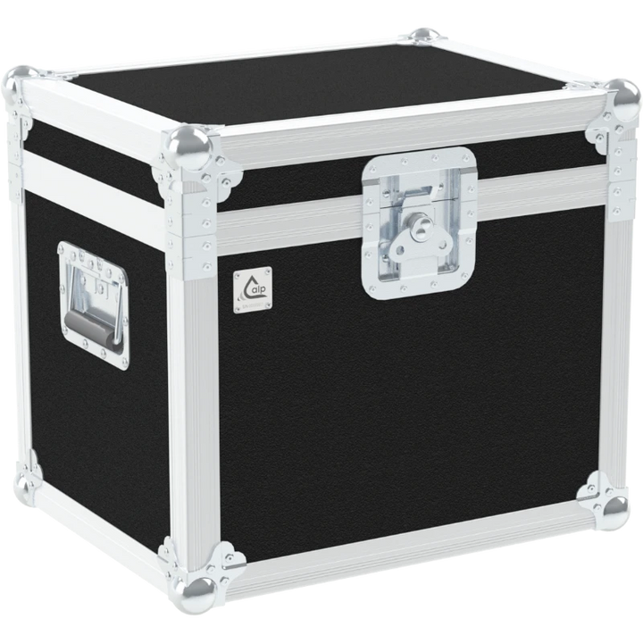 Front view of the professional DJ set flight case for 2x Pioneer CDJ-2000 and 1x DJM-900 mixer by ALP Flight Cases