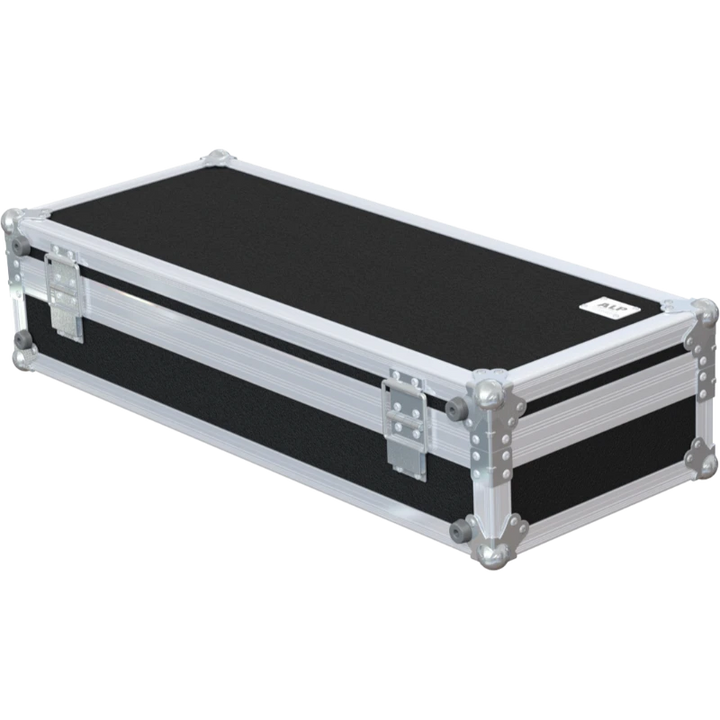 Rear view of the road case for Shure MX418 showing 7mm birch plywood and reinforced Penn Elcom hardware