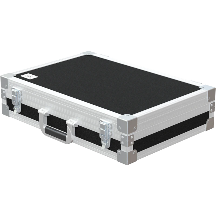 Front view of the professional touring flight case for Shure QLXD24 digital wireless system by ALP Flight Cases
