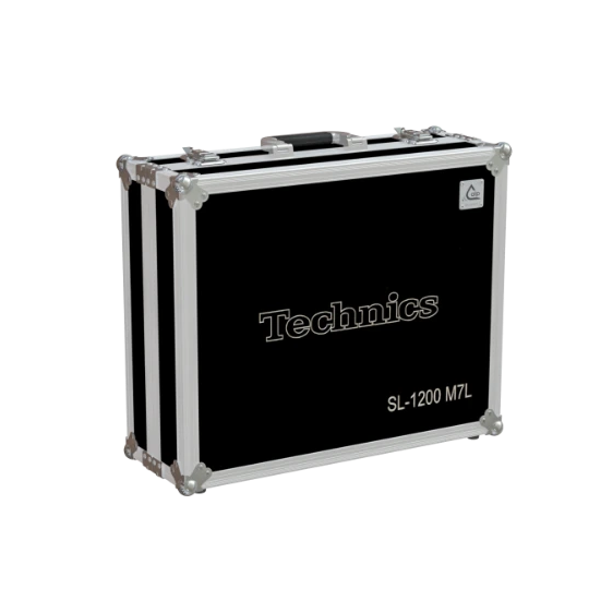 Front view of the professional touring flight case for Technics SL-1200 M7L limited edition turntable by ALP Flight Cases