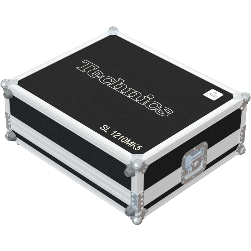 Front view of the professional touring flight case for Technics SL-1210 MK5 turntable by ALP Flight Cases