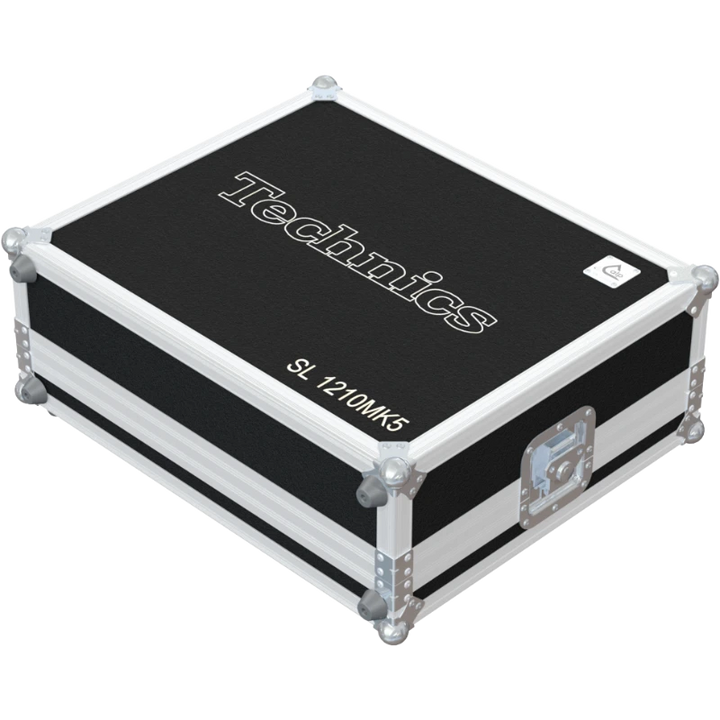Front view of the professional touring flight case for Technics SL-1210 MK5 turntable by ALP Flight Cases