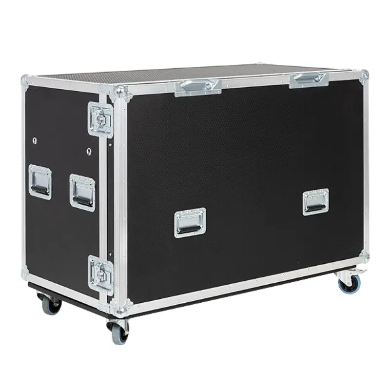 Front view of the professional hybrid Tool Case for 10x Euro Containers and 3x Stanley FatMax by ALP Flight Cases