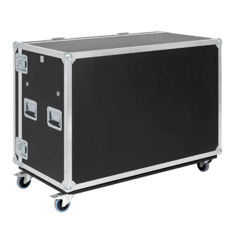 Rear view of the hybrid tool case showing the 10mm birch plywood and reinforced structural pillars