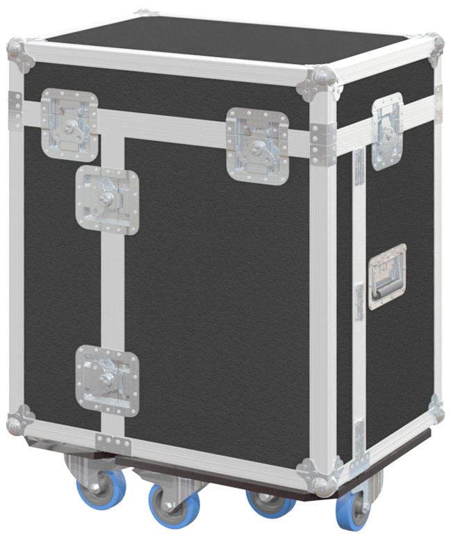 Front view of the professional tool case office 700x500x950mm by ALP Flight Cases