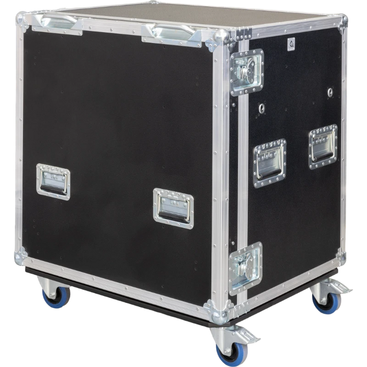 Front view of the professional heavy-duty toolcase for 8 Euro containers by ALP Flight Cases