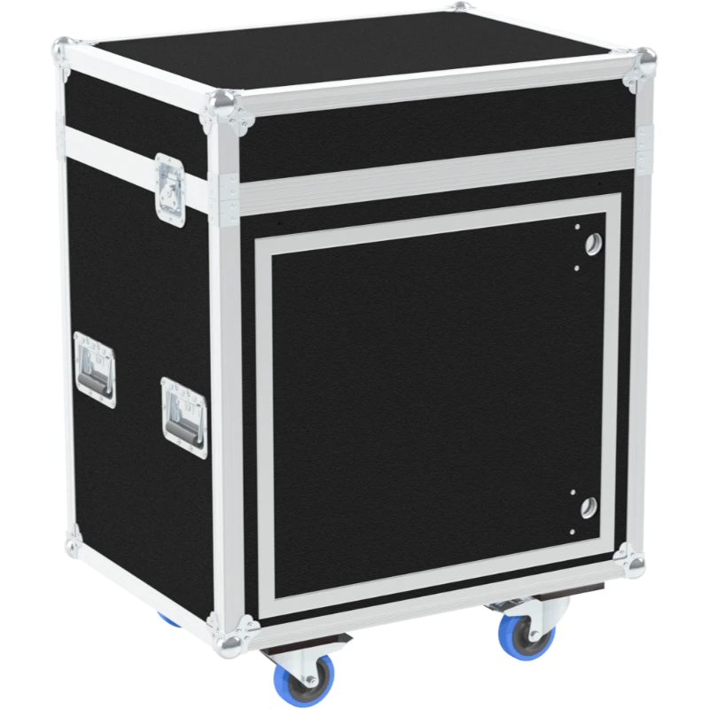 Front view of the professional mobile wash basin and dispenser station by ALP Flight Cases