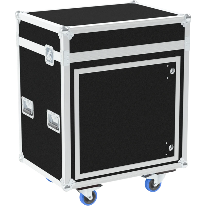 Front view of the professional mobile wash basin and dispenser station by ALP Flight Cases