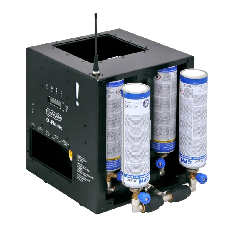 Standalone view of the Galaxis G-Flame + Power Upgrade system