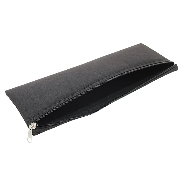 View of the open storage bag without the equipment, highlighting the 6mm foamed interior and 6mm zip