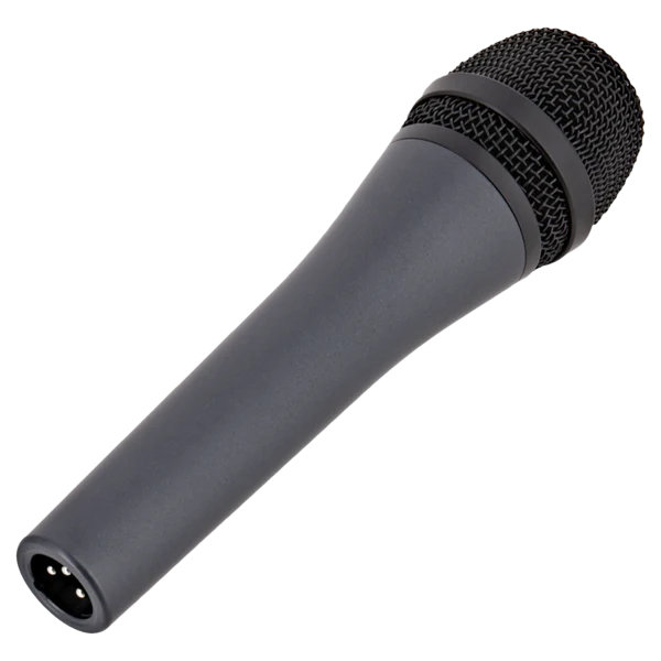 Standalone view of a standard HF wireless microphone before packing