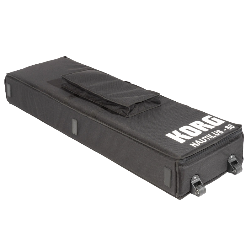 Rear view of the padded transport bag showing the attachment points for the removable shoulder straps
