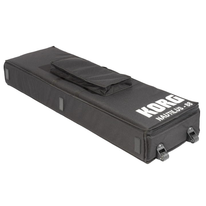 Rear view of the padded transport bag showing the attachment points for the removable shoulder straps