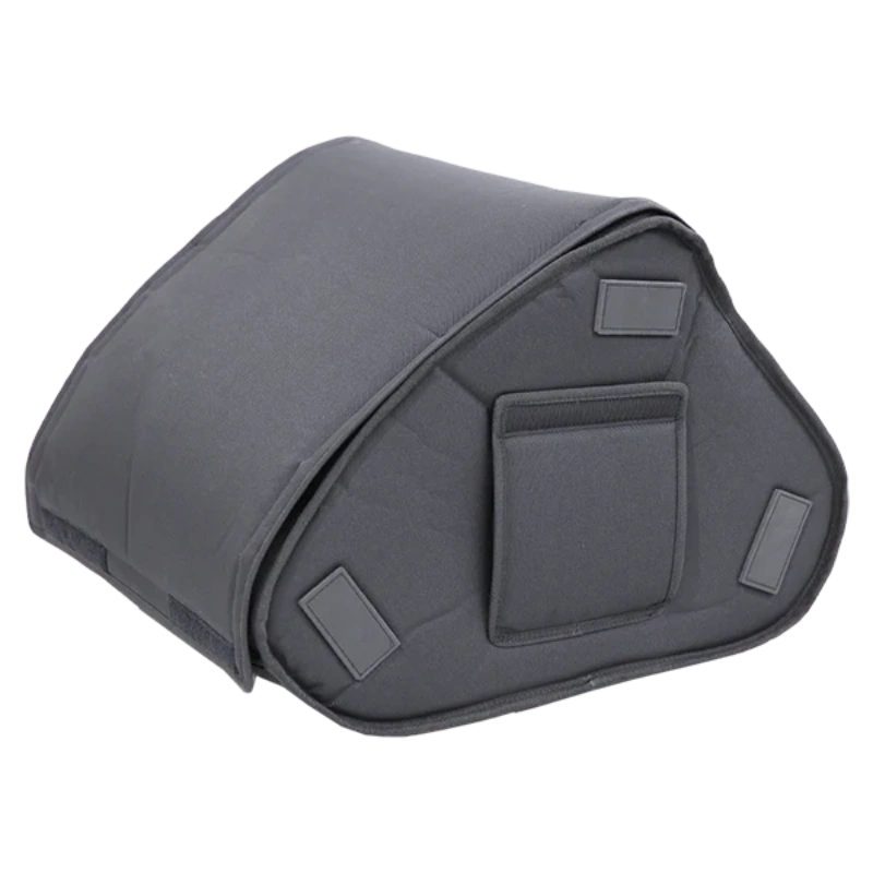 Close-up view highlighting the reinforced protective pads and high-strength double folding seams