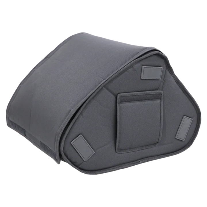 Close-up view highlighting the reinforced protective pads and high-strength double folding seams