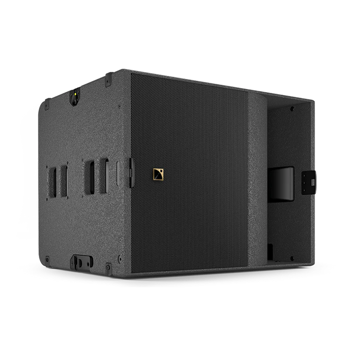 Standalone view of the L-Acoustics KS21 subwoofer, representing the audio equipment protected by ALP Bags