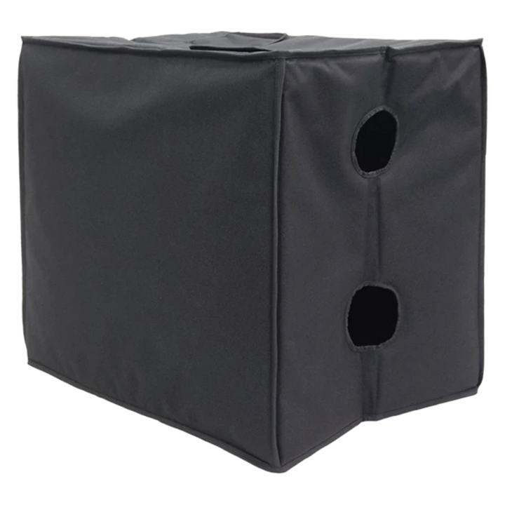 Side profile view highlighting the streamlined slip-on design of the protective cover over the L-Acoustics SB18 sub