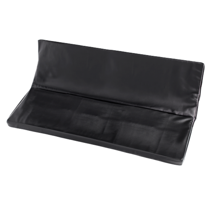 Professional custom fit synthetic leather cover front view, tailored for a MA Lighting grandMA3 compact console by ALP Covers.