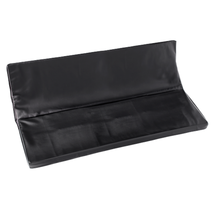 Professional custom fit synthetic leather cover front view, tailored for a MA Lighting grandMA3 full-size console by ALP Covers