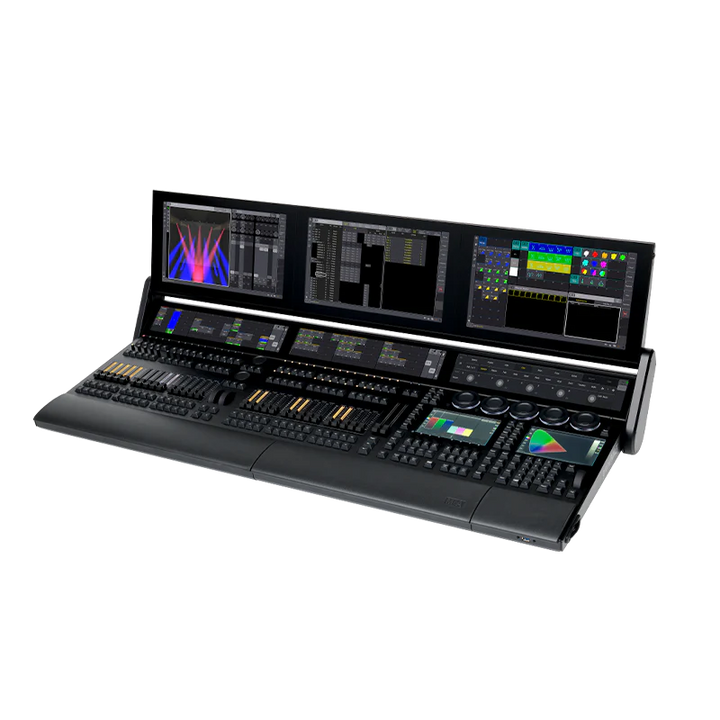 Standalone view of the MA Lighting grandMA3 full-size console, representing the equipment protected by ALP Covers