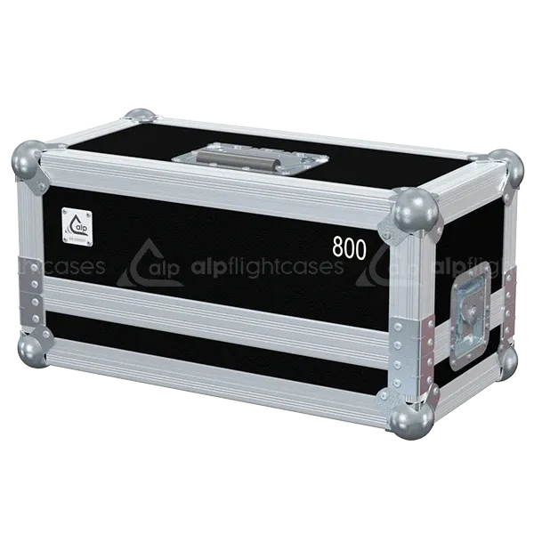 Front view of Martin Magnum 800 flight case with wheels and heavy-duty touring hardware