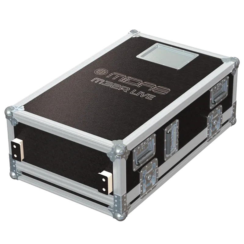 MIDAS M32 LIVE SERIE II - OPTIONAL SKATE + DOG HOUSE V2 LATERAL SIDE VIEW FLIGHT CASE