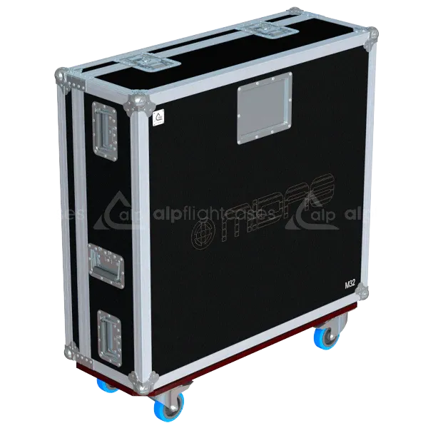 MIDAS M32 SERIE III - WHEELS FLIGHT CASE LATERAL VIEW SIDE