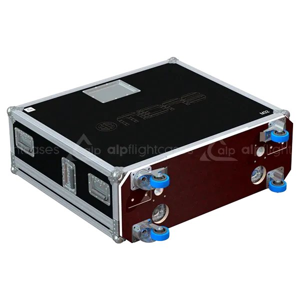 MIDAS M32 SERIE - LED - WHEELS BOTTOM VIEW LATERAL SIDE FLIGHT CASE