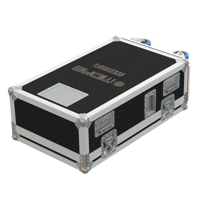 MIDAS M32R - SERIE III - WHEELS LATERAL SIDE VIEW FLIGHT CASE