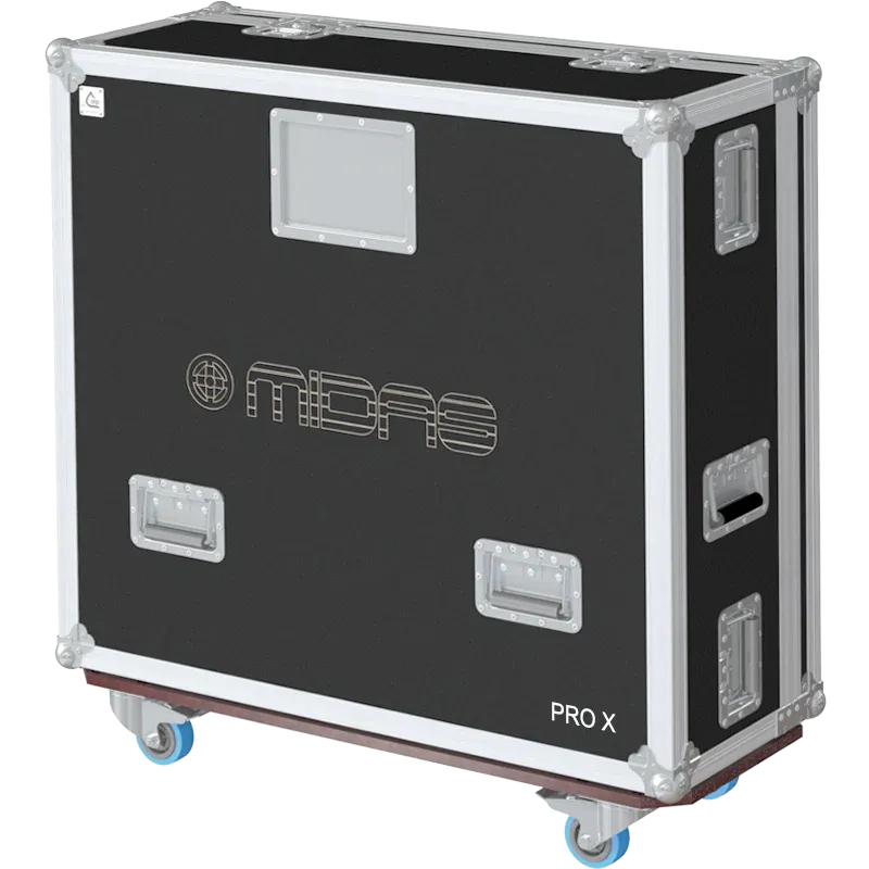 MIDAS PRO SERIES PRO X-CC-IP LATERAL SIDE VIEW FLIGHT CASE