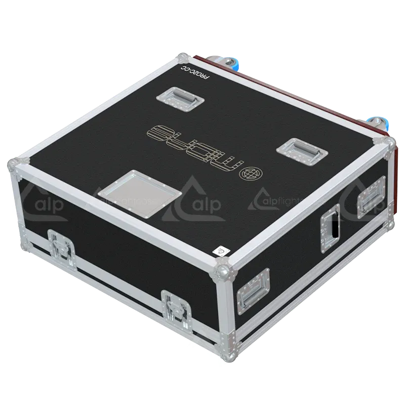 Midas PRO2C-CC Series II Case with Doghouse and Wheels top view lateral top closed